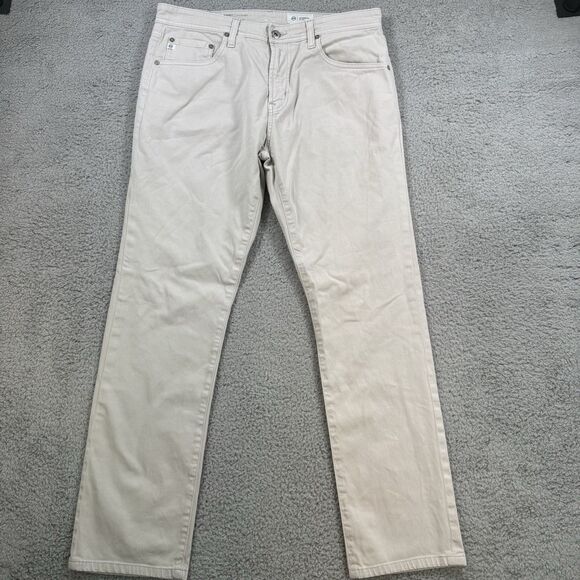 S Adriano Goldschmied Pants Men's 34x29 Grey AG The Everett Slim Straight Chino - Picture 1 of 11